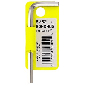 Bondhus 16213, 5/16 BriteGuard Plated Hex L-Wrench - Short  (5)