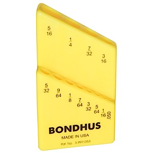 Bondhus 18036, Bondhex Case Holds 12 Tools .050 - 5/16 (10)