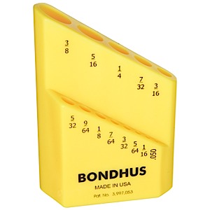 Bondhus 18037, Bondhex Case Holds 13 Tools .050 - 3/8 (10)