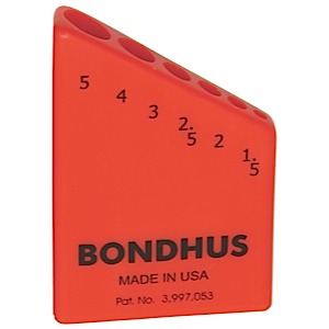 Bondhus 18046, Bondhex Case Holds 6 Tools 1.5 - 5mm (10)