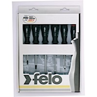 Felo 50174, 6 pc Slotted and Phillips Screwdriver Set - 2 Component Handle (1)