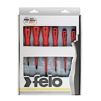 Felo 50176, 6 pc Slotted and Phillips Insulated Screwdriver Set - 2 Component Handle (1)